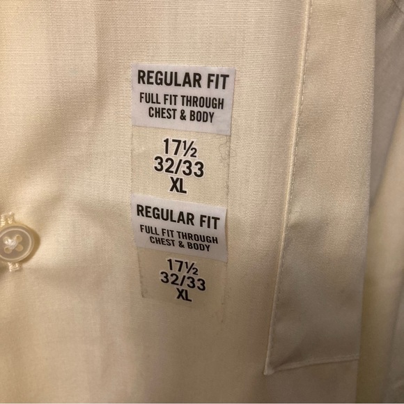 Van Heusen men’s button down Lemon Glaze XL - Picture 4 of 9